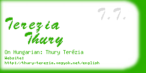terezia thury business card