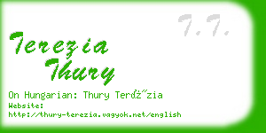 terezia thury business card